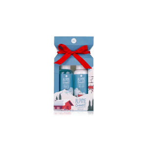 Accentra - ALPINE COZINESS koupelový set s mašlí  Sprchový gel 100ml + Tělové mléko 100ml