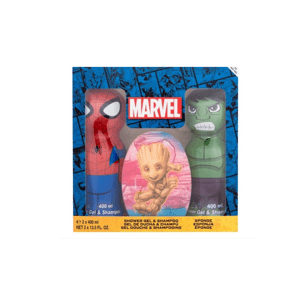 SPIDERMAN & HULK - dárková sada  2x 400 ml srpchový gel a šampón 2v1 + mycí houba