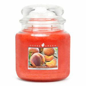 Goose Creek - Broskev  Svíčka ve skle 450 g