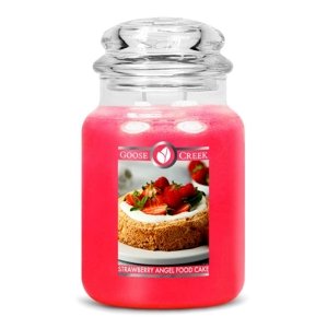 Goose Creek - Andělský jahodový koláč  Svíčka ve skle 680 g