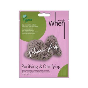 When Simply VEGAN VOLCANIC ASH PURIFYING & CLARIFYING SHEET MASK Pleťová maska