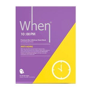 When Simply 10:00 PM ANTI-AGING PREMIUM BIO-CELLULOSE SHEET MASK Pleťová maska