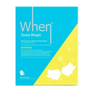 When Simply SNOW MAGIC RADIANCE PREMIUM BIO-CELLULOSE SHEET MASK Pleťová maska