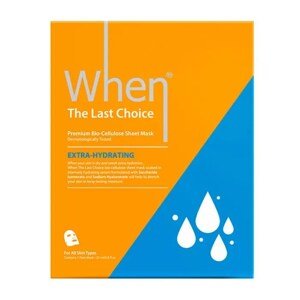 When Simply THE LAST CHOICE EXTRA-HYDRATING PREMIUM BIO-CELLULOSE SHEET MASK Pleťová maska