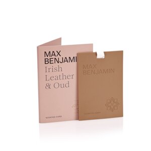 Max Benjamin IRISH LEATHER OUD SCENTED CARD Vonná karta