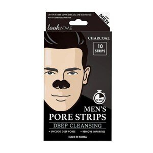 Look at Me SET MEN S NOSE PORE STRIPS CHARCOAL Gelové náplasti pro muže