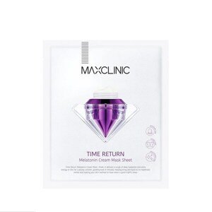 Max Clinic TIME RETURN MELATONIN CREAM MASK SHEET Pleťová maska a melotoninem