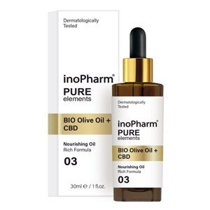 Inopharm FACE NECK SERUM WITH CBD BIO OLIVE OIL Sérum na obličej a dekolt