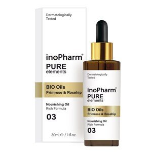 Inopharm FACE AND NECK SERUM W BIO OILS PRIMROSE A ROSEHIP Sérum na obličej a dekolt